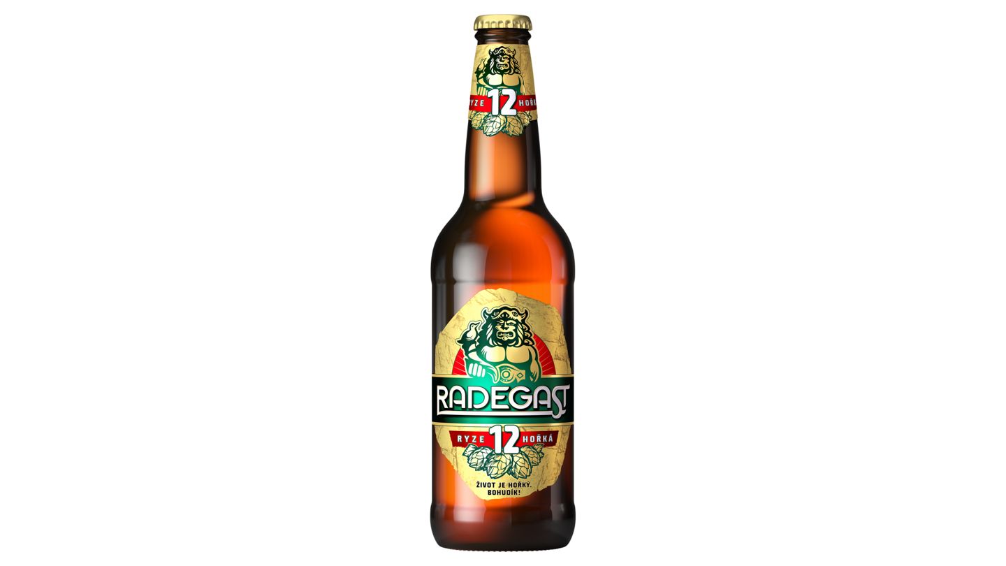 Radegast Ryze hořká 12 pivo ležák světlý 0.5l sklo
