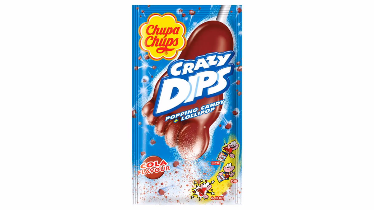 Chupa Chups Crazy Dips Cola lízátko 14g