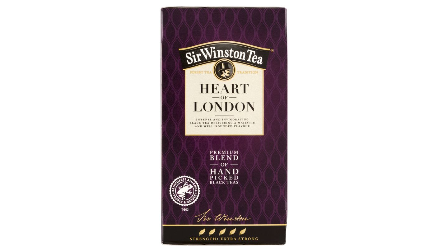 Sir Winston Tea Heart of London černý čaj aromatizovaný 20 x 2,0g (40g)