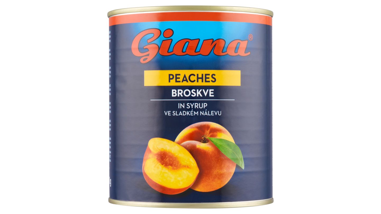 Giana Broskve ve sladkém nálevu 820g
