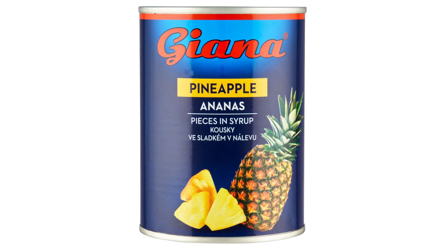 Giana Ananas kousky ve sladkém nálevu 565g