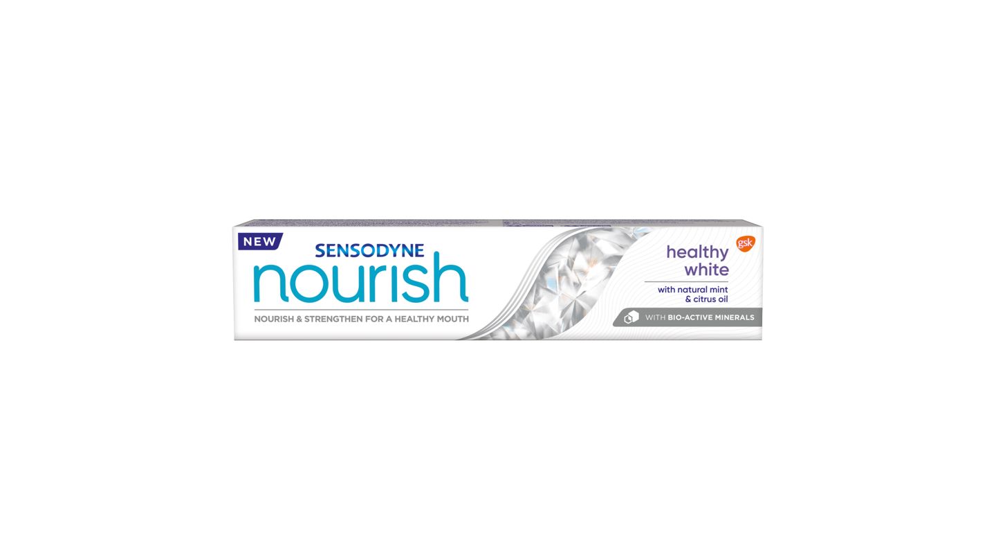 Sensodyne Nourish Healthy White zubní pasta s fluoridem 75ml