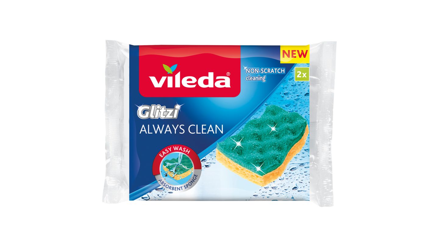 Vileda Glitzi Always Clean viskózní houbička 2 ks