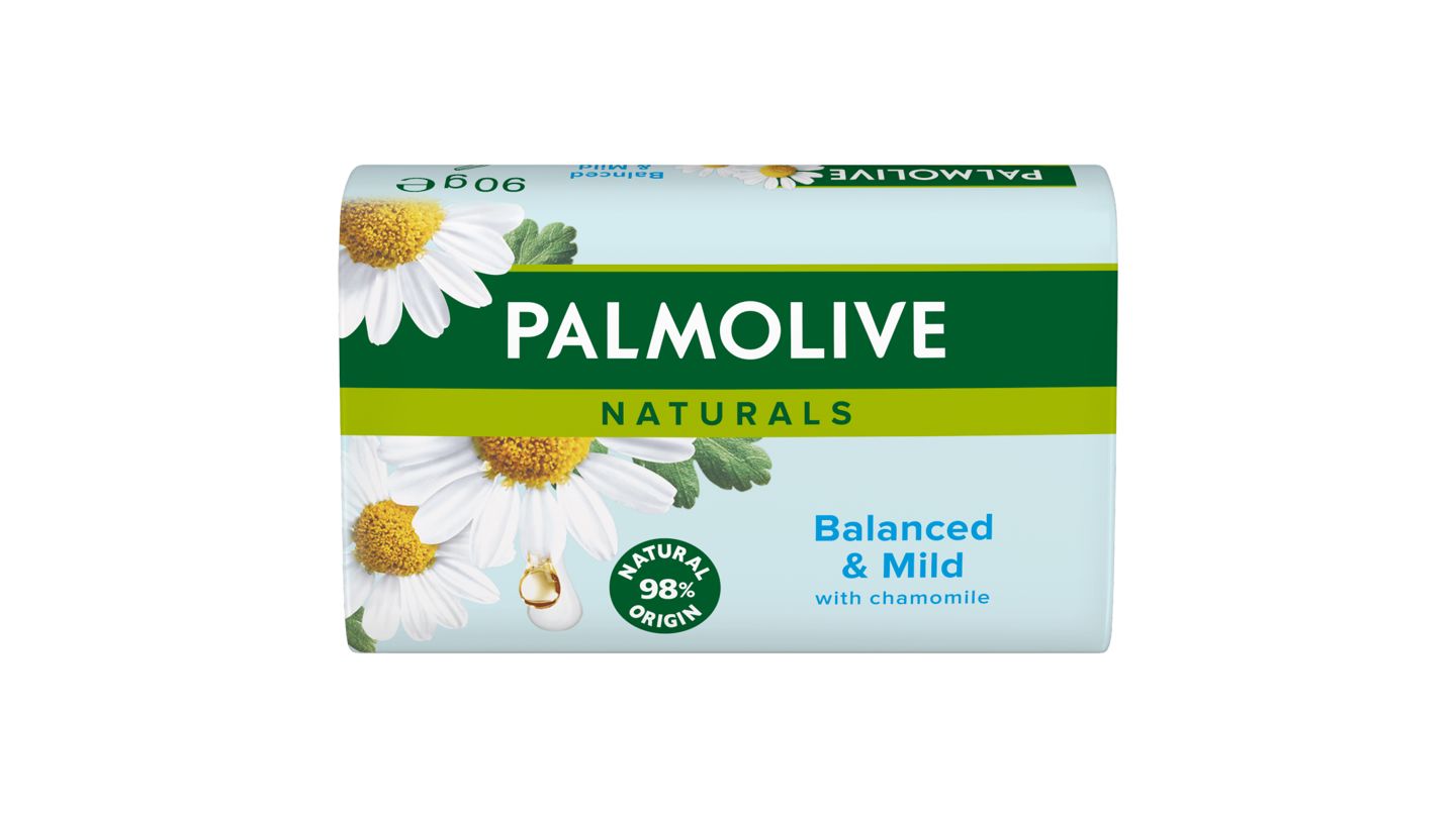 Palmolive Naturals tuhé mýdlo s výtažky heřmánku 90g