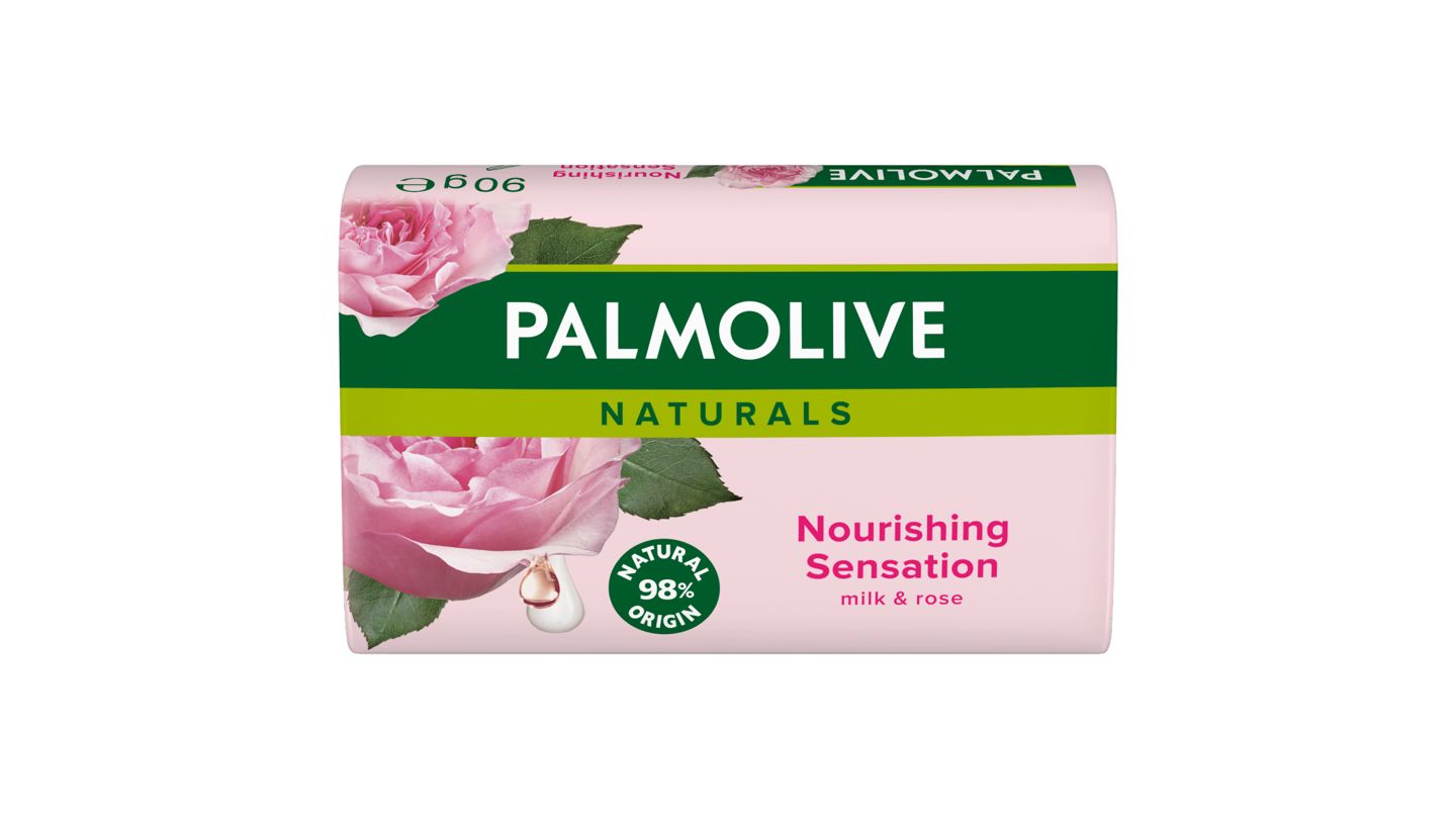 Palmolive Naturals tuhé mýdlo mléko a růže 90g