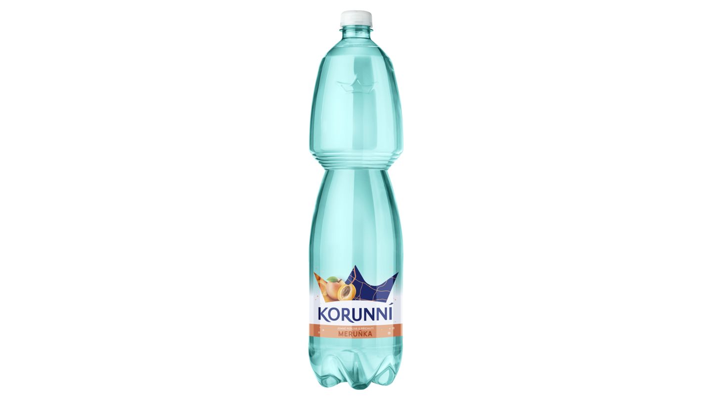 Korunní Jemně perlivá s příchutí meruňka 1,5l