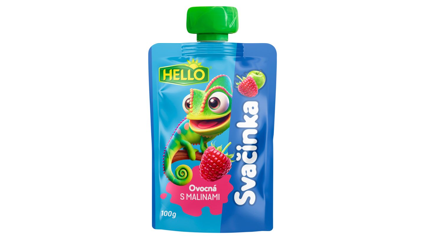 Hello Ovocná přesnídávka s malinami 100g