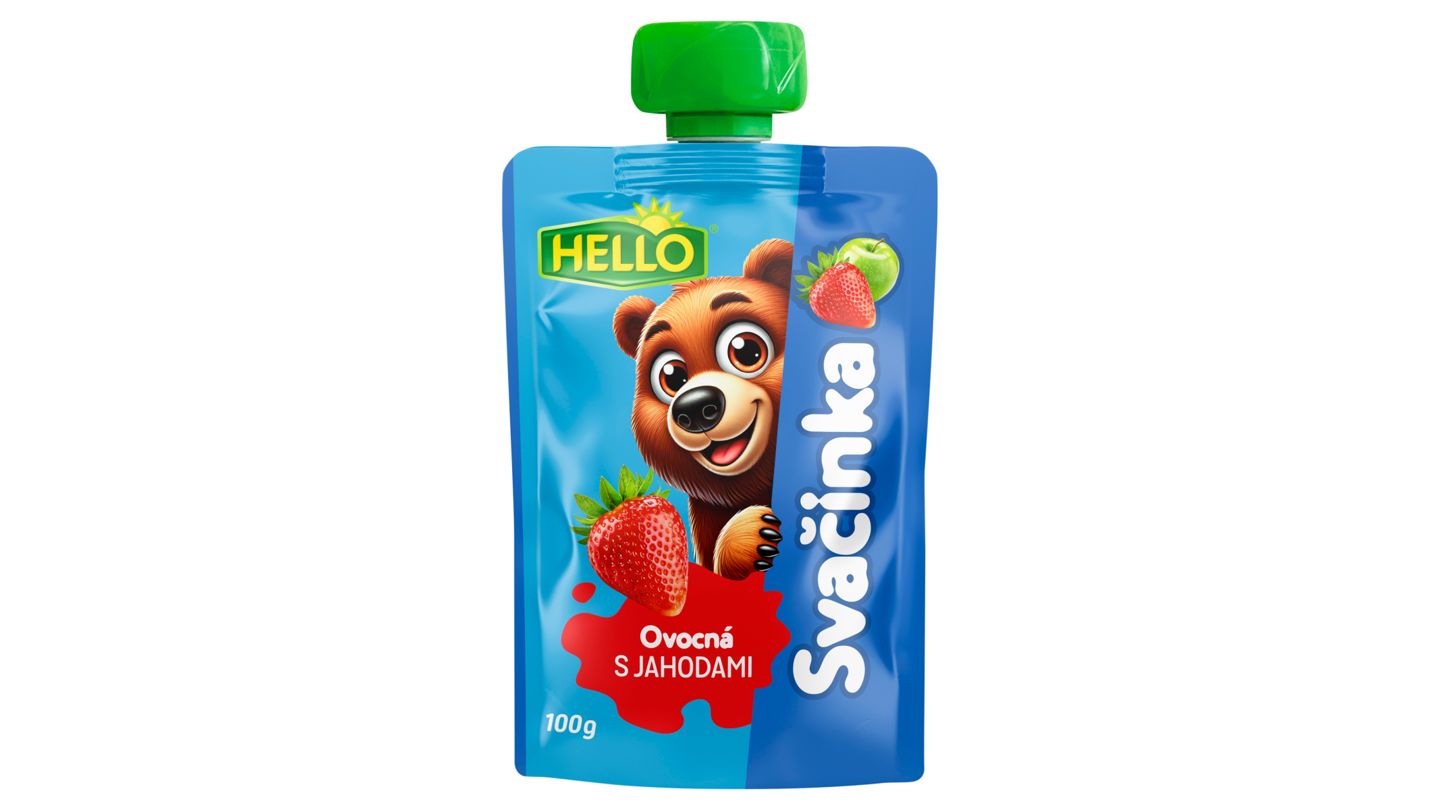 Hello Ovocná přesnídávka s jahodami 100g