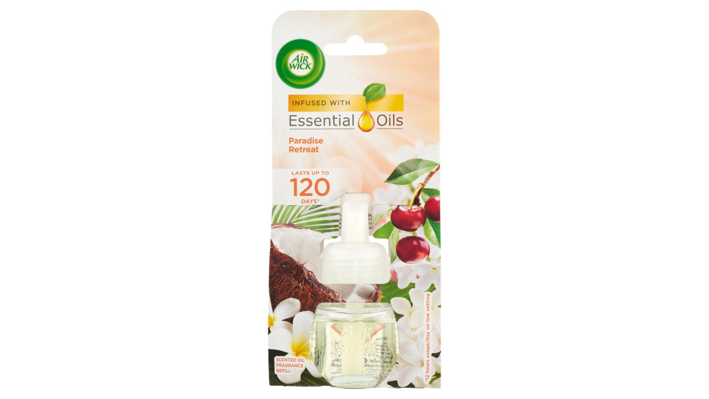 Air Wick Essential Oils Tekutá náplň do elektrického přístroje rajská zahrada 19ml