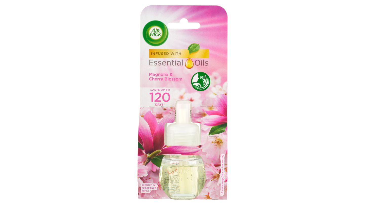 Air Wick Essential Oils Tekutá náplň do elektrického přístroje magnolie a květy třešní 19ml