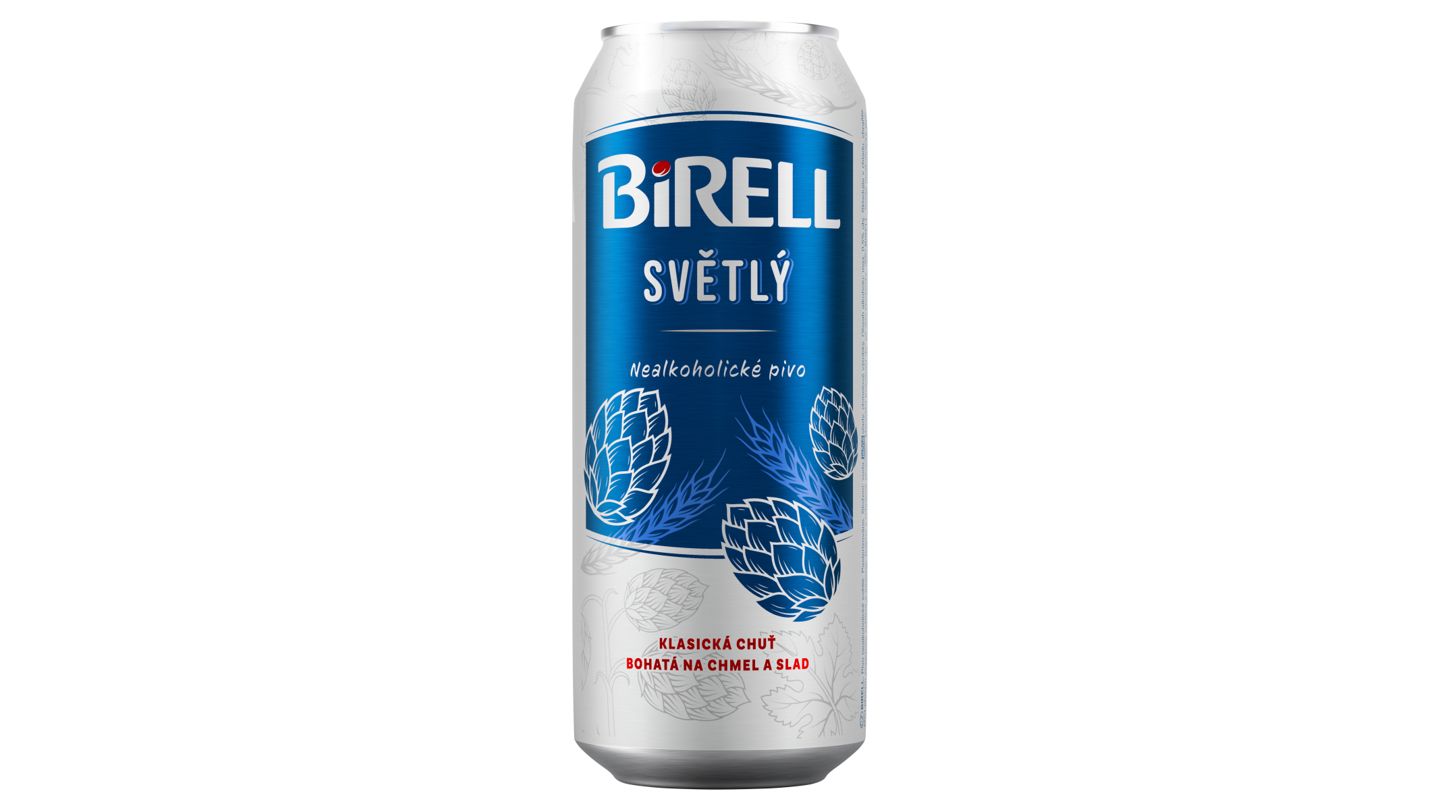 Birell  světlý nealkoholické pivo 0,5 l