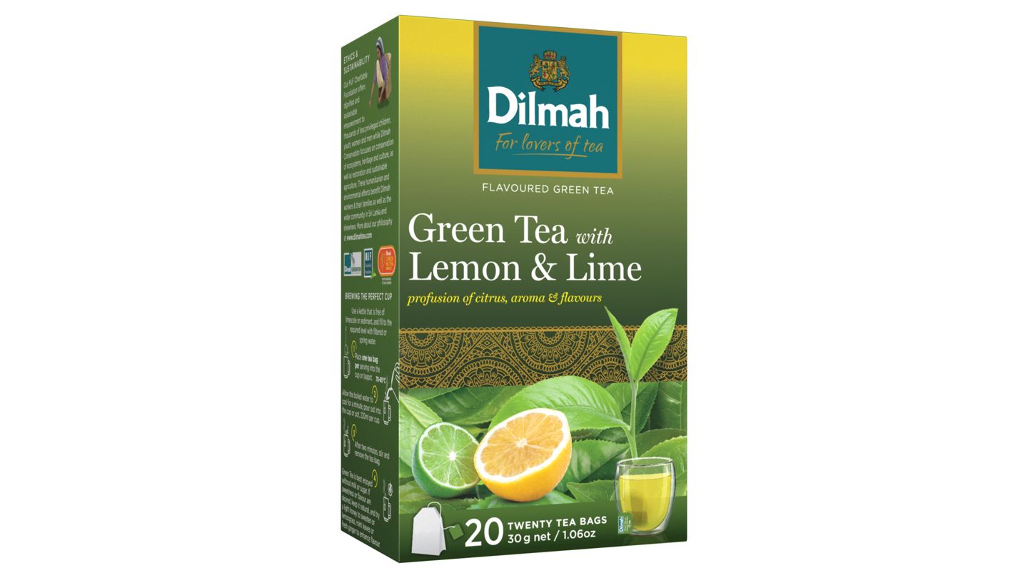 Dilmah Lemongrass & Lemon zelený čaj 20 x 1,5g