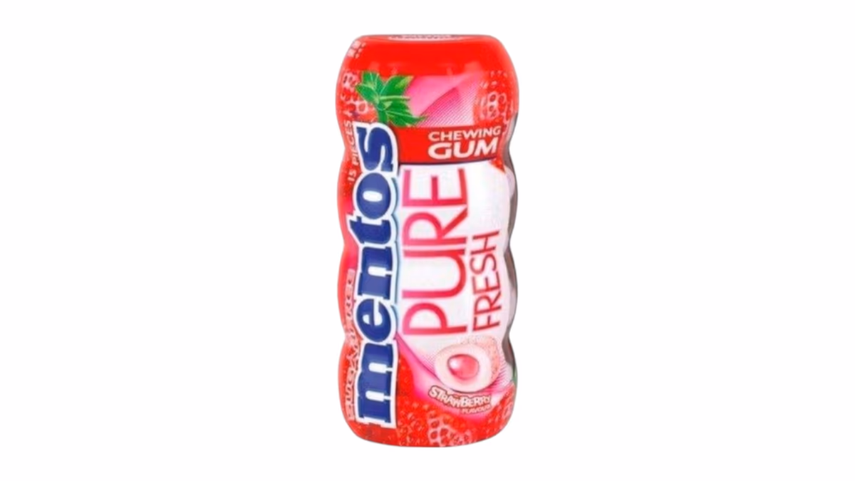 Mentos Pure Fresh Strawberry žvýkačka 15 ks 30g