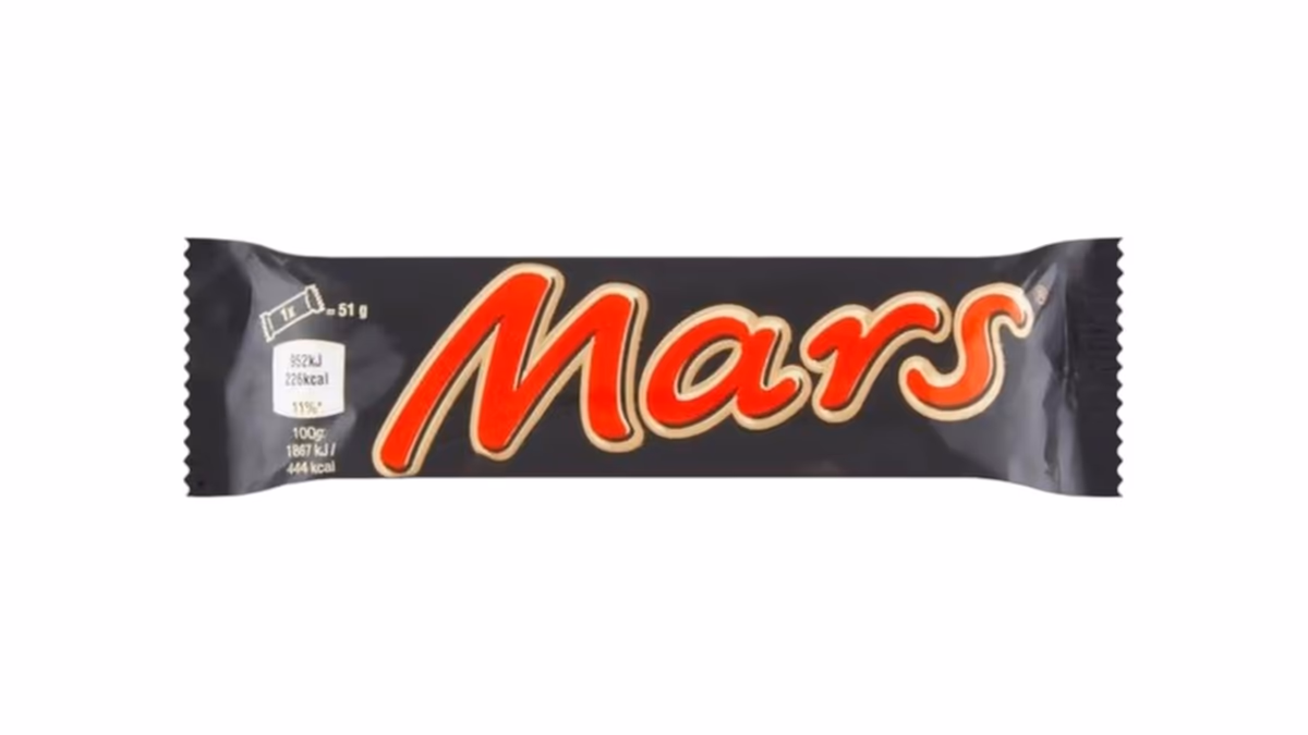Mars Mléčná čokoláda plněná nugátem a karamelem 51g