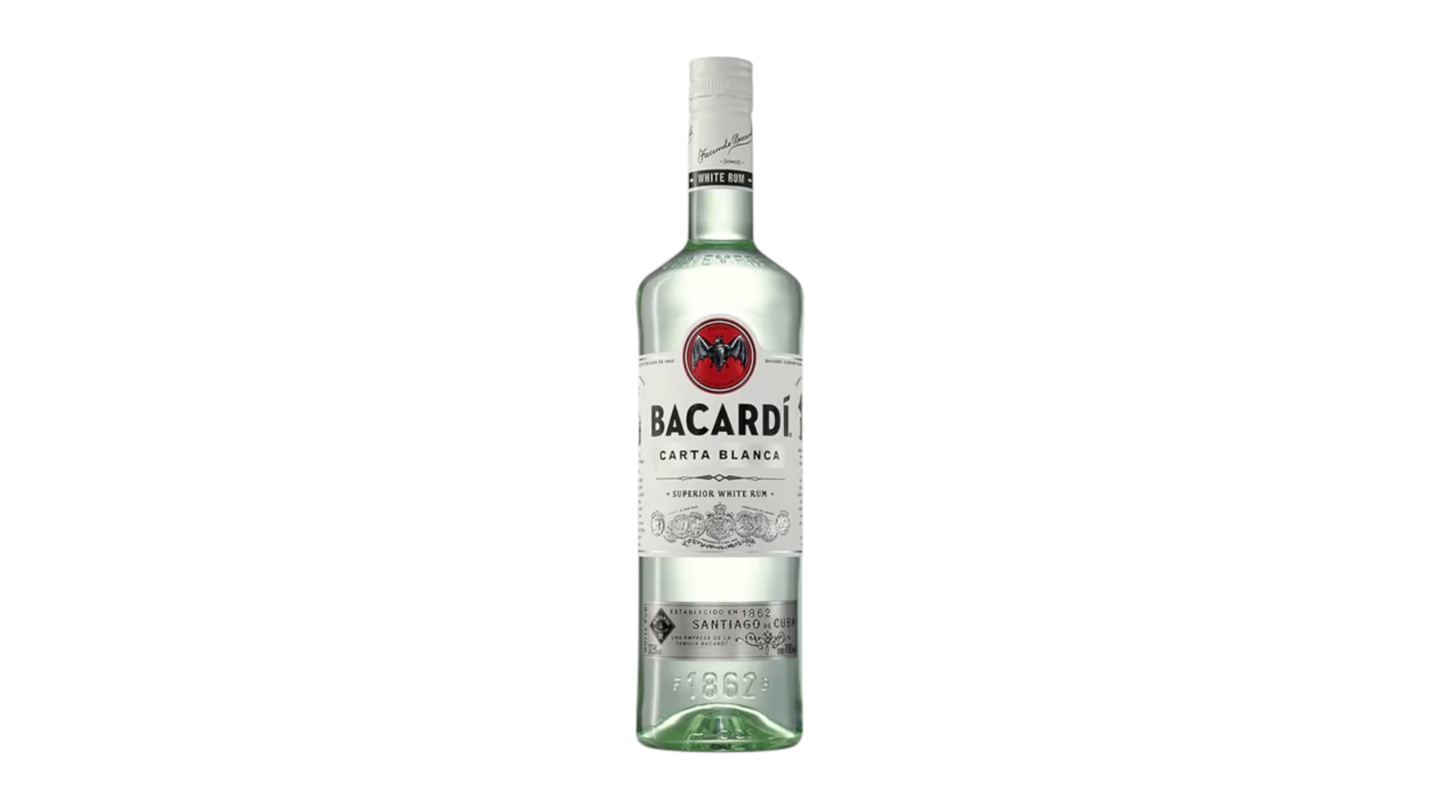 Bacardi Carta Blanca rum 37.5%, 700 ml