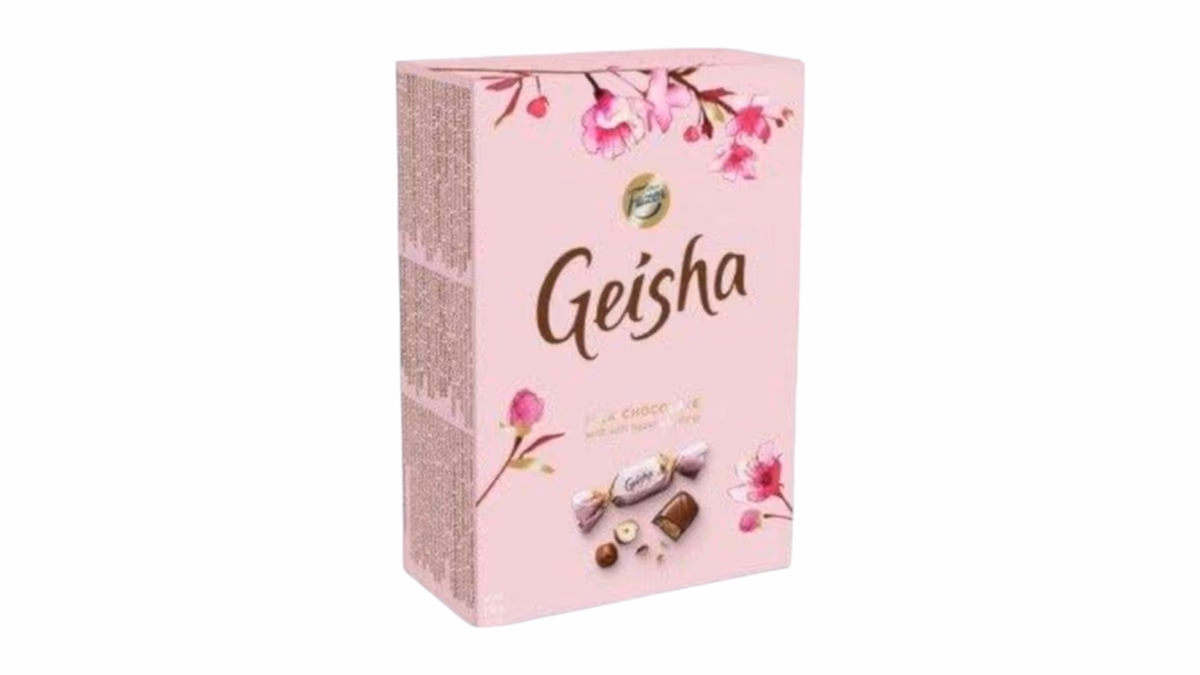 Geisha pralinky z mléčné čokolády s lískooříškovou náplní, 150 g