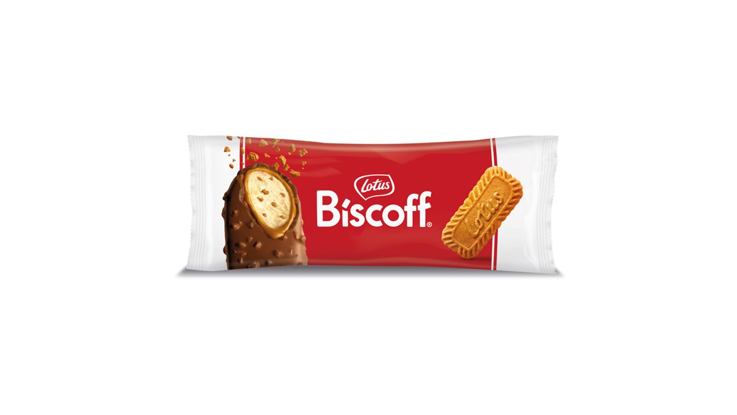 Lotus Biscoff classic Mražený krém smetanový s kousky karamelizovaných sušenek 71g