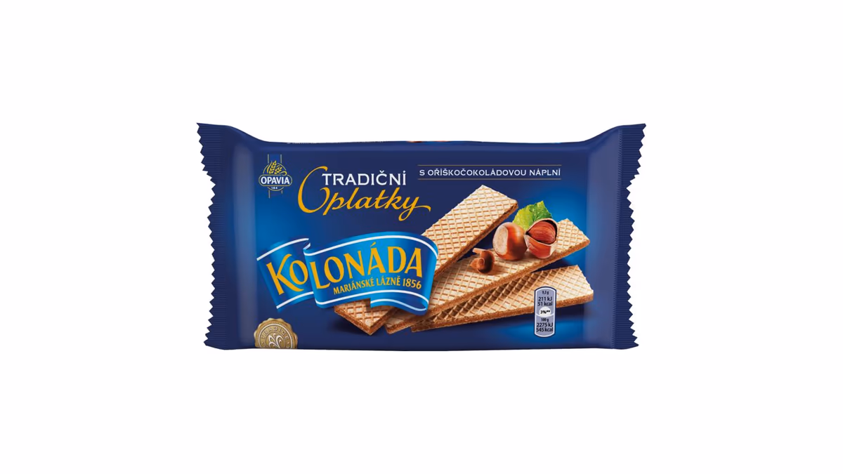 Opavia Oplatky Kolonáda Oříškočokoládové 140g
