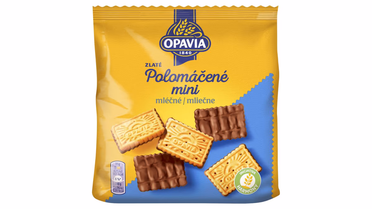 Opavia Sušenky Zlaté Polomáčené Mini Mléčné 145g