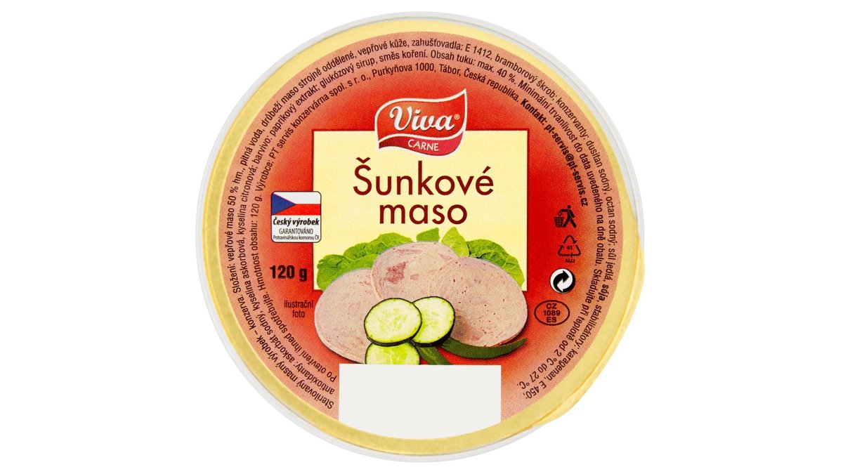 Viva Carne Šunkové maso 120g