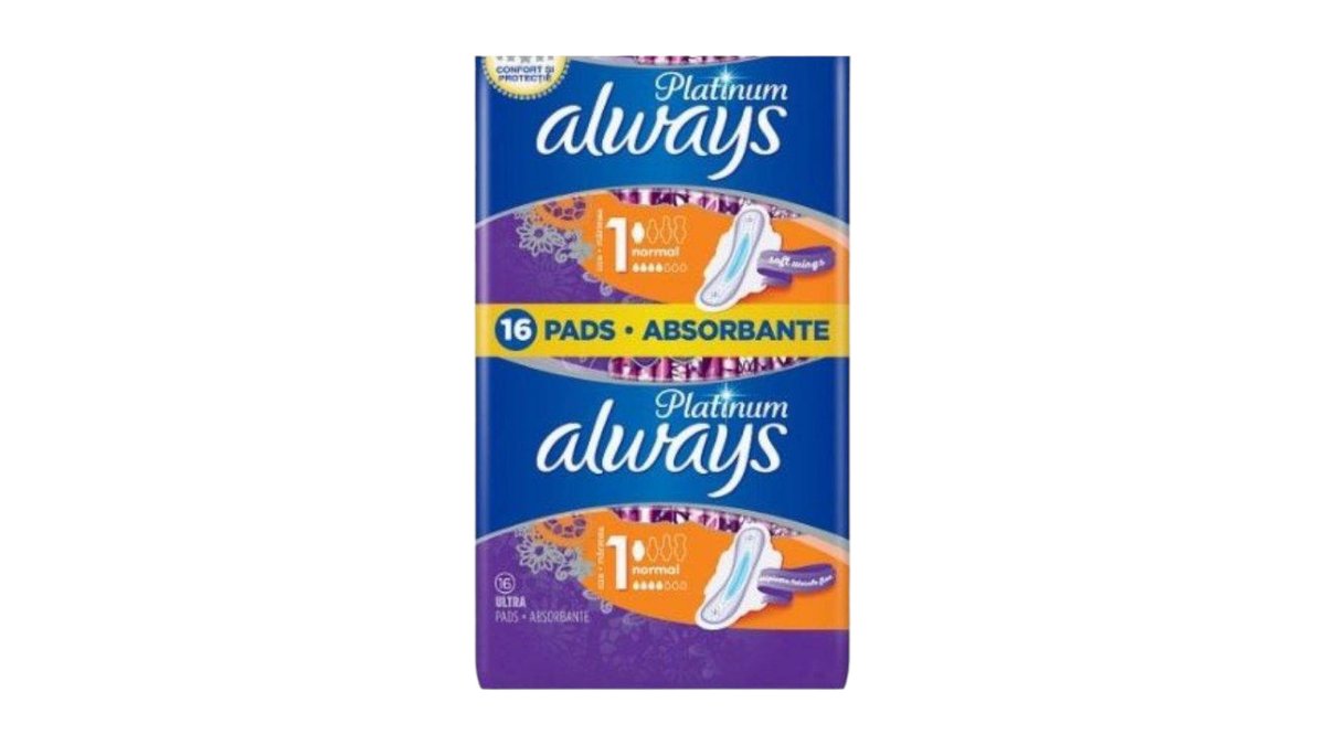 Always Platinum Normal (Velikost 1) hygienické vložky, 16 ks