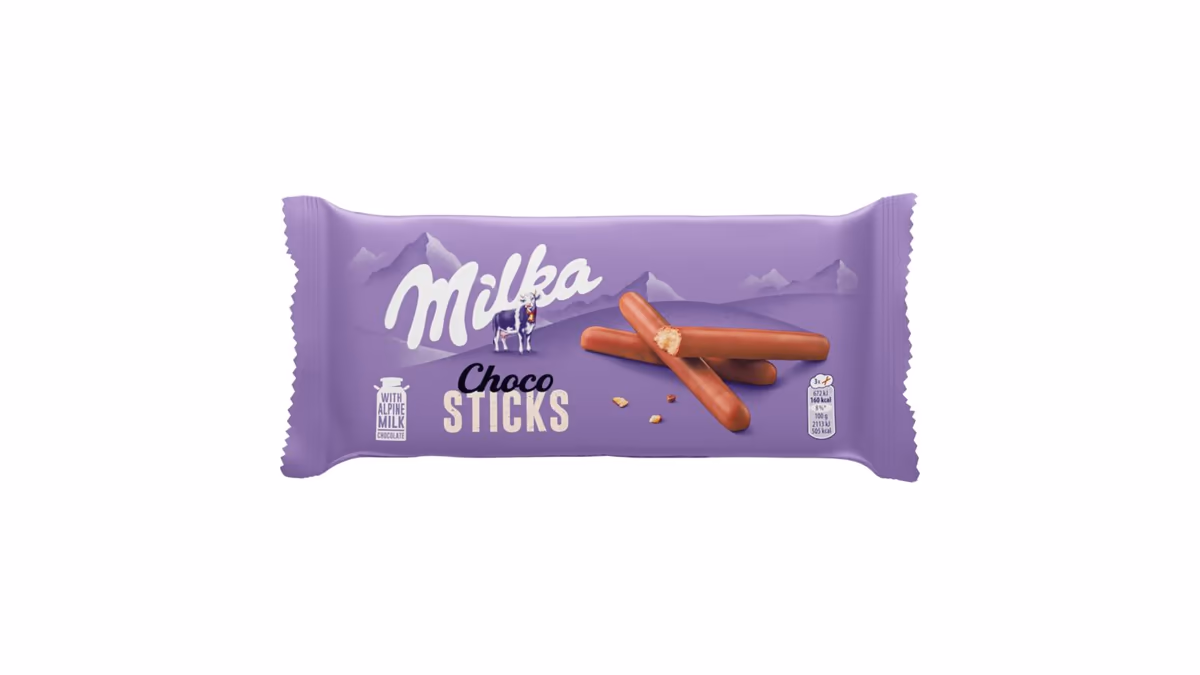 Milka Sušenky Choco Sticks Celomáčené, Mléčná Čokoláda 112g