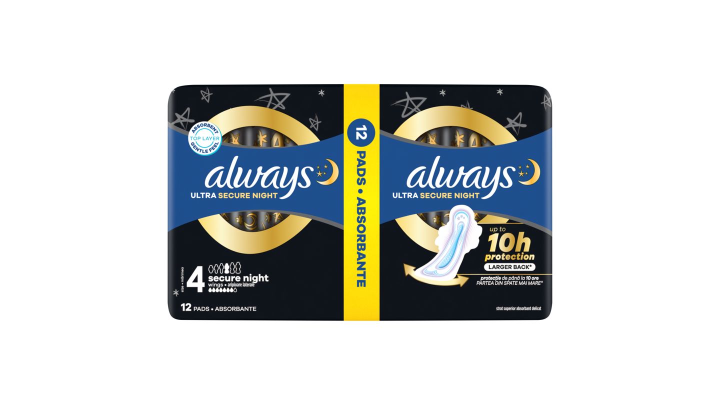 Always Ultra hygienické vložky s krídelkami, 12 ks