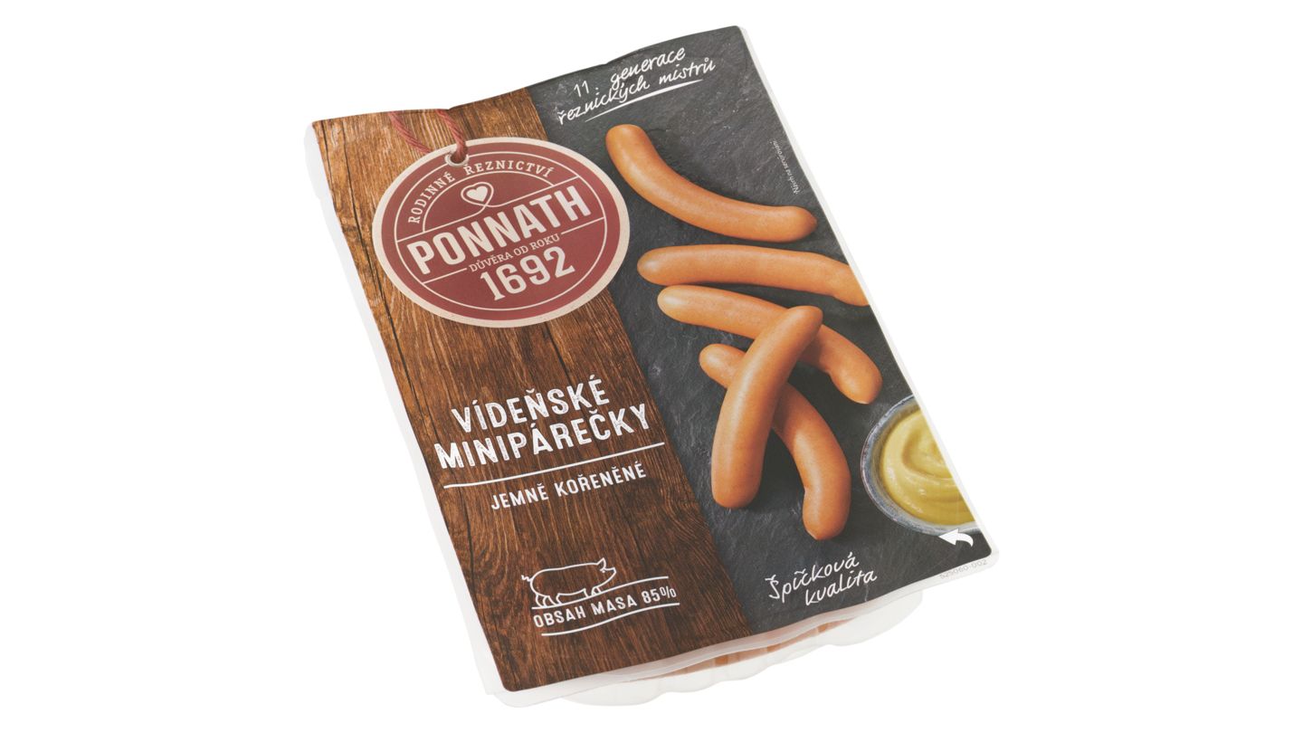Ponnath ŘEZNIČTÍ MISTŘI Vídeňské minipárečky  200g