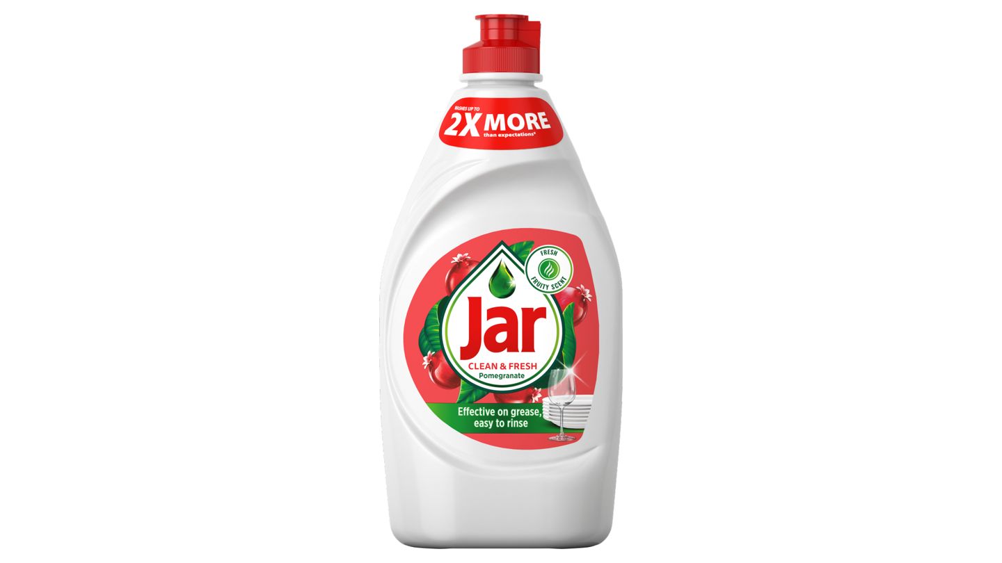 Jar Clean & Fresh Pomegranate Na Nádobí, Složení Pro Zářivě Čisté Nádobí 450 ml