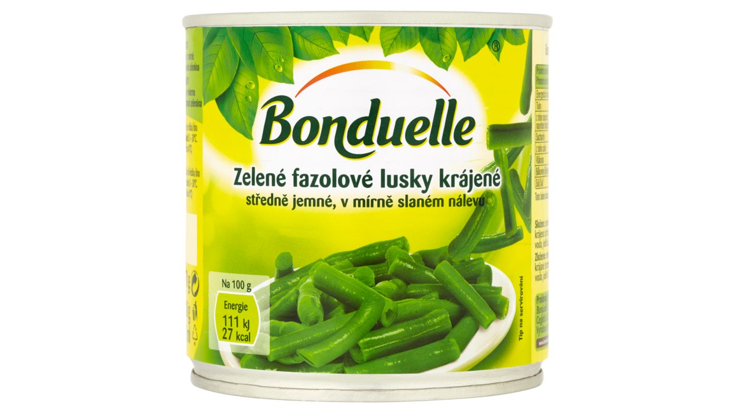 Bonduelle Zelené fazolové lusky krájené 400g