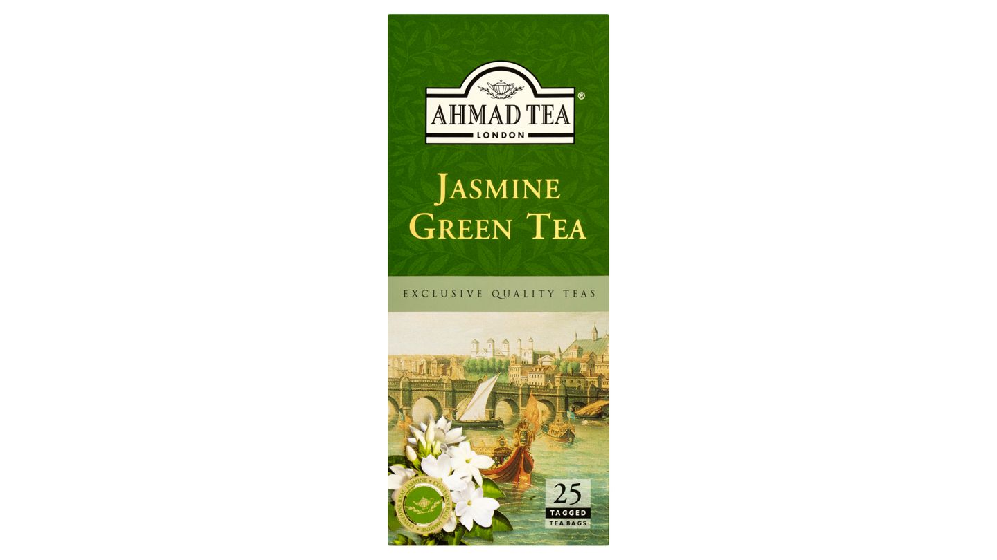 Ahmad Tea Zelený čaj ovoněný květy jasmínu 25 x 2g