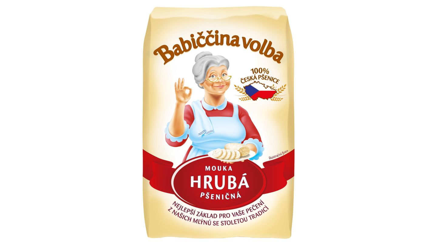 Babiččina Volba Mouka hrubá pšeničná 1kg