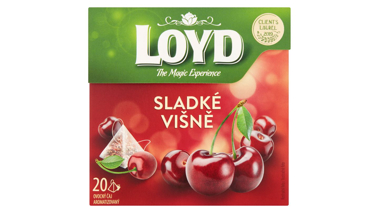 Loyd Sladké višně ovocný čaj aromatizovaný 20 x 2g