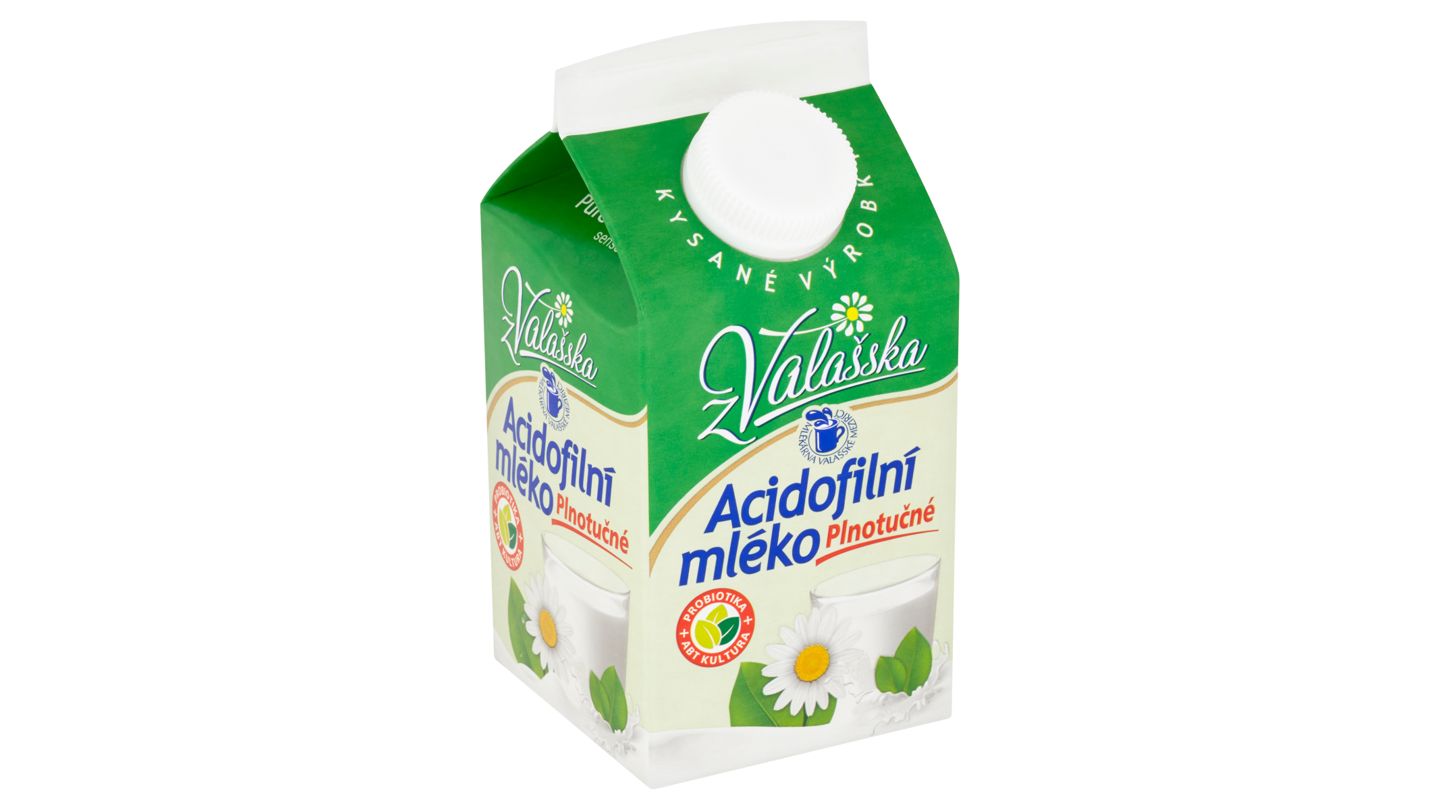 Mlékárna Valašské Meziříčí Acidofilní mléko plnotučné 500g