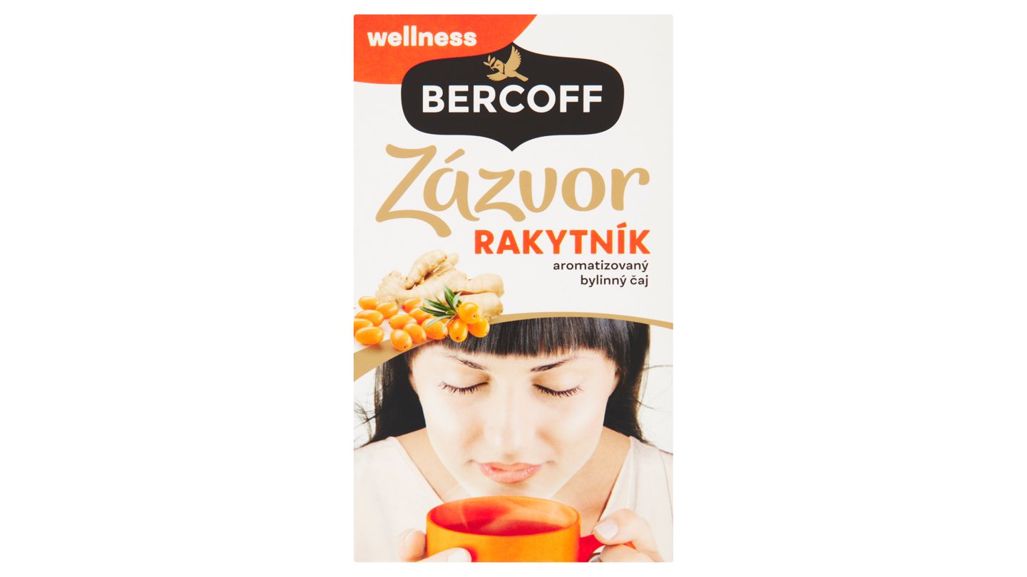 Bercoff Klember Wellness Zázvor rakytník aromatizovaný bylinný čaj 20 x 2g