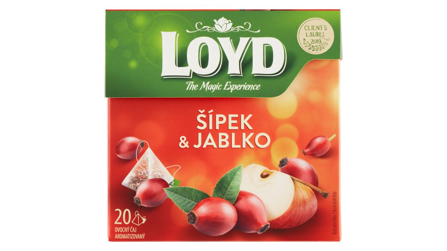 Loyd Ovocný čaj aromatizovaný šípek & jablko 20 x 2g (40g)