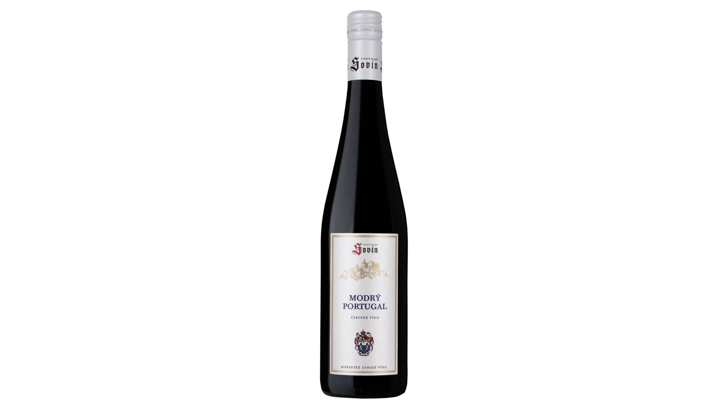 Sovín Modrý Portugal moravské zemské víno červené 0,75l 12.5%