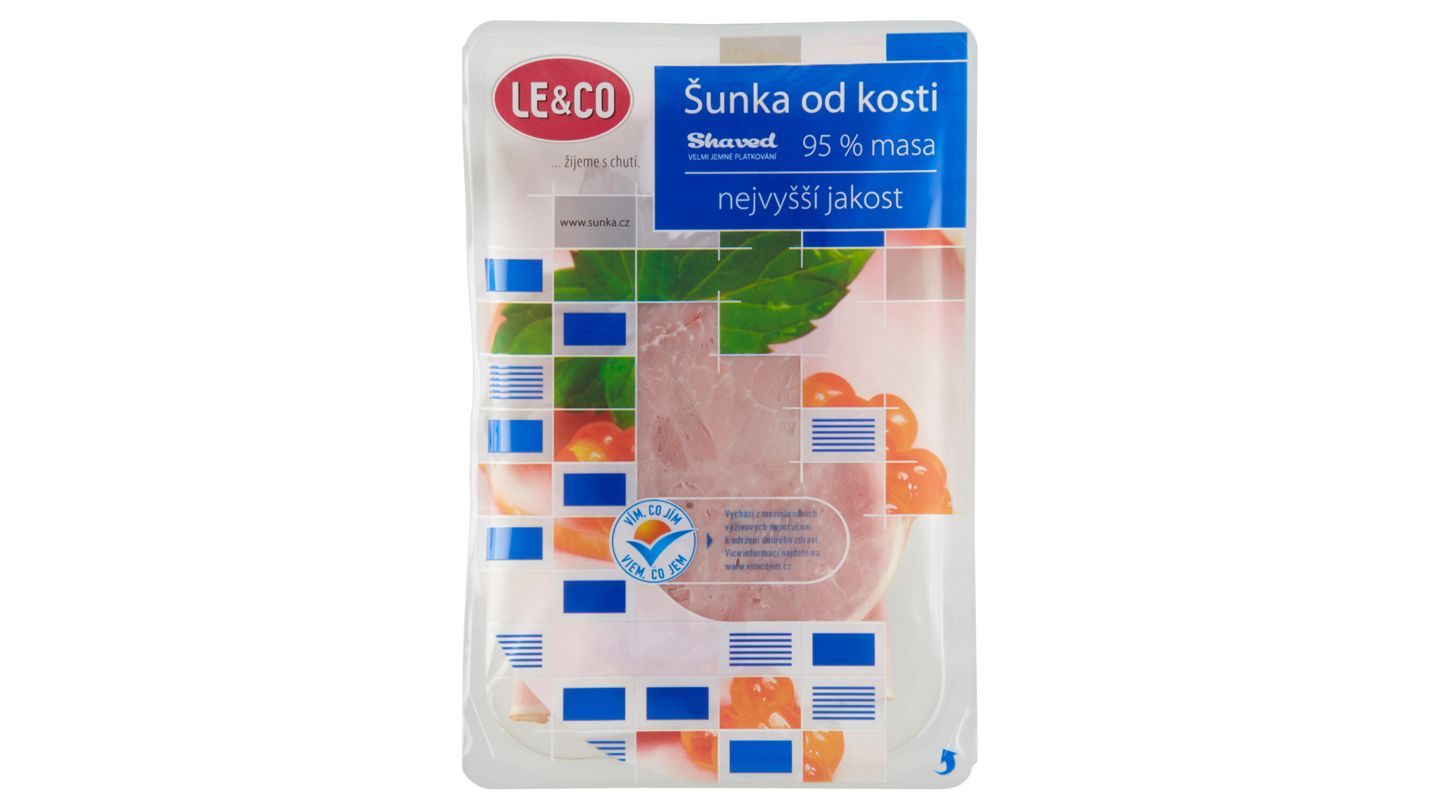 Le & Co Shaved Šunka od kosti nejvyšší jakosti 100g