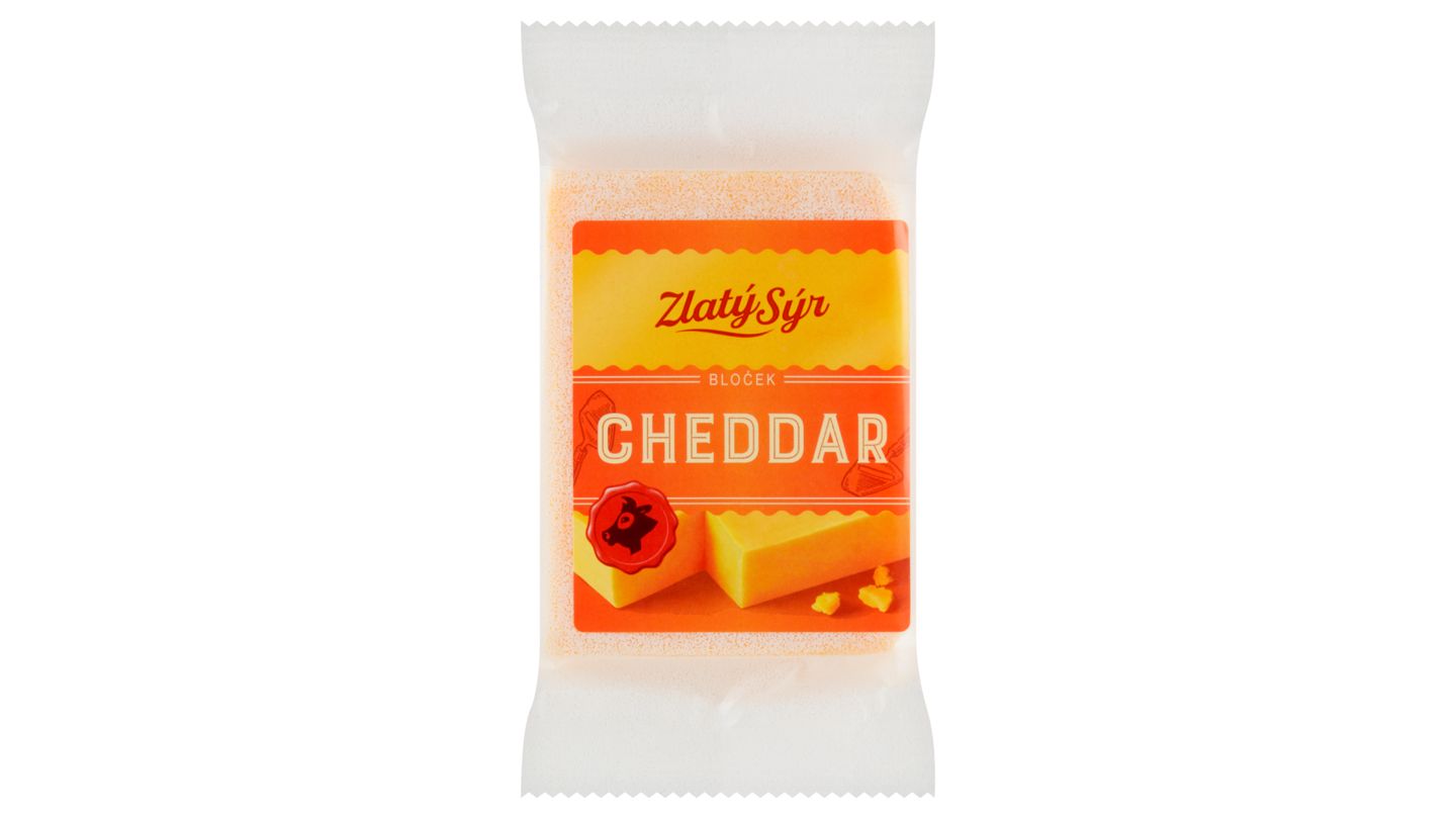 Zlatý Sýr Cheddar bloček 200g