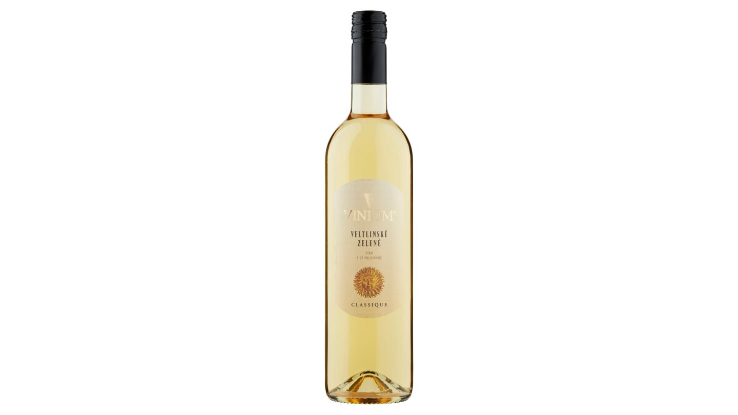 Vinium Classique Veltlínské zelené víno bílé polosuché 0,75l  11%
