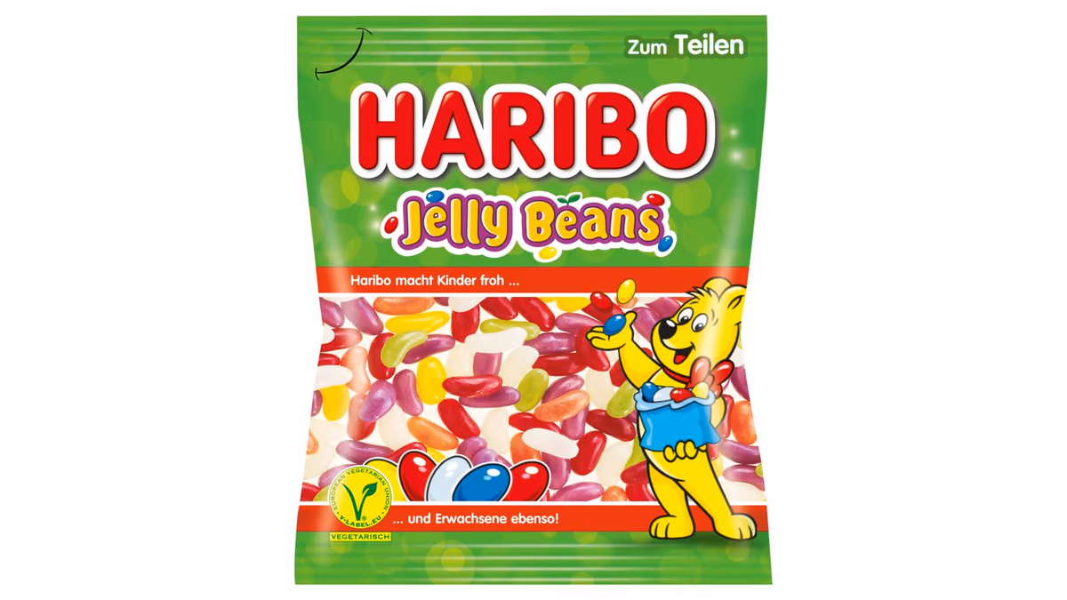 Haribo Jelly Beans dražé fazolky s želé náplní 175g