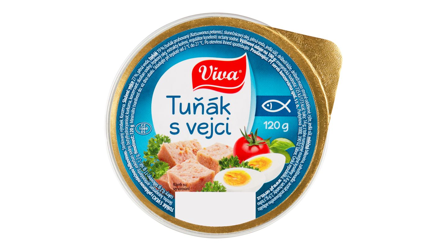 Viva Tuňák s vejci 120g