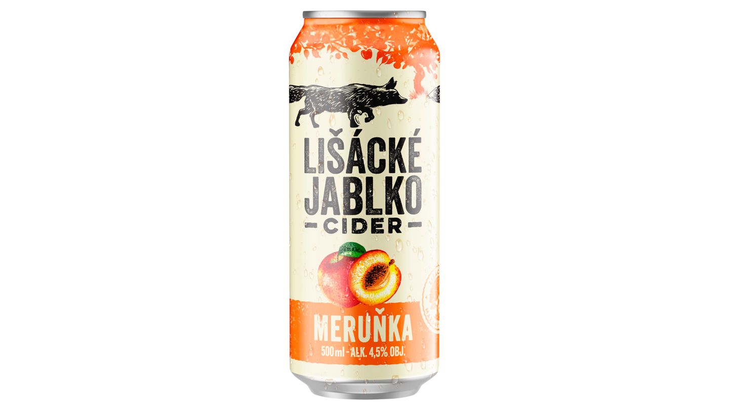 Lišácké jablko cider Meruňka 0,5l