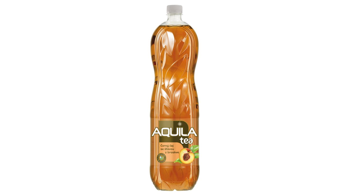 Aquila Tea Černý čaj se šťávou z broskve 1,5l