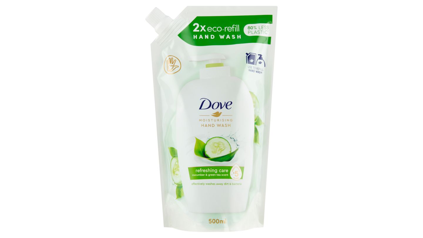 Dove Refreshing Care tekuté mýdlo na ruce 500ml