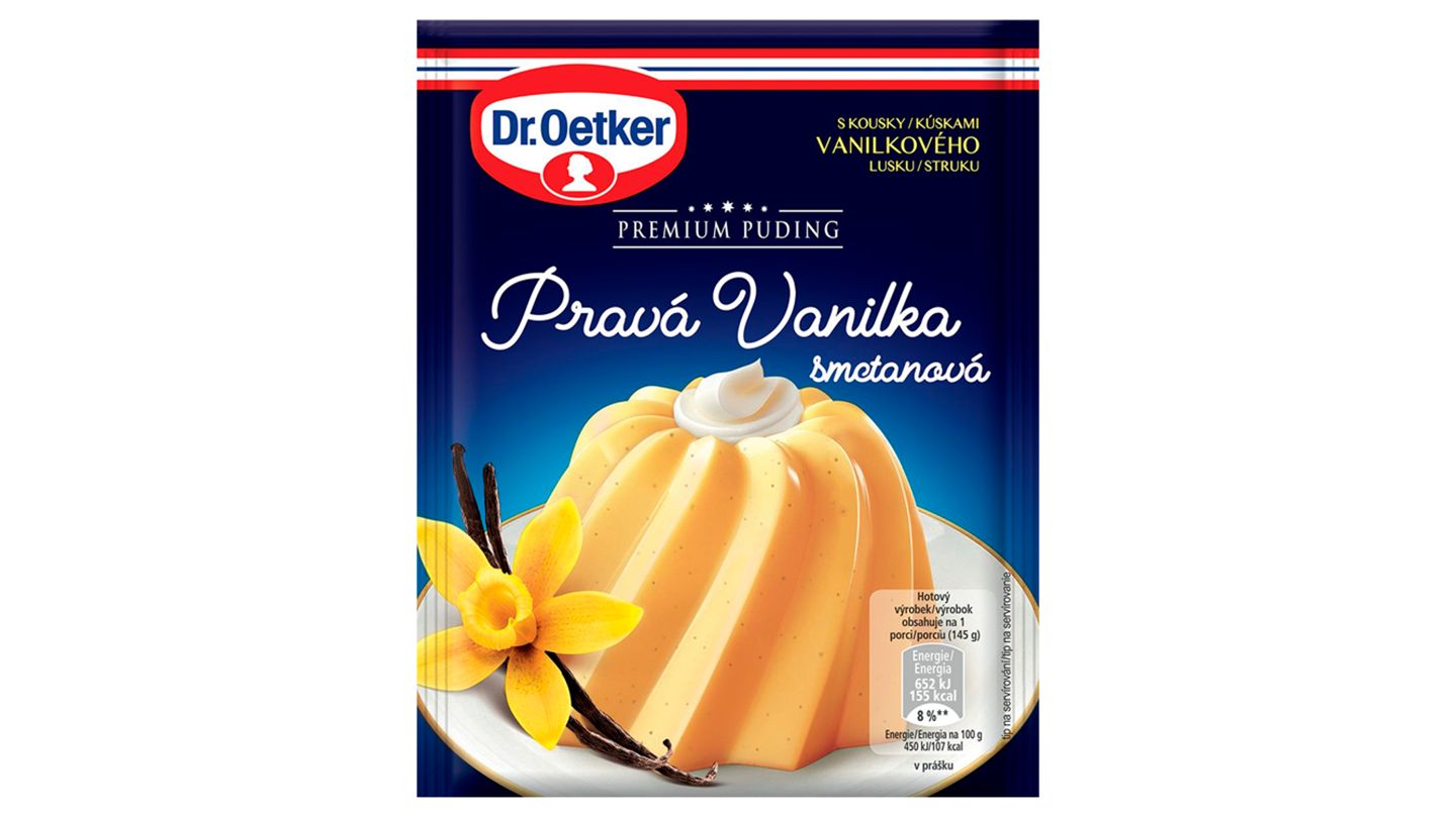 Dr. Oetker Premium Puding Pravá vanilka smetanová 40g