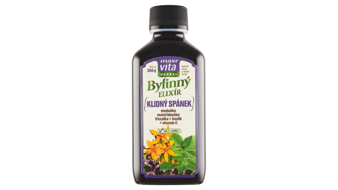 MaxiVita Herbal Bylinný elixír klidný spánek 200ml