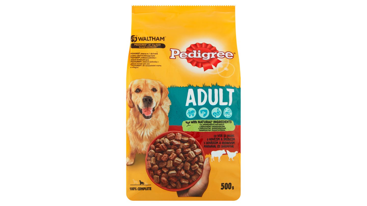 Pedigree Adult s hovězím a drůbežím 500g