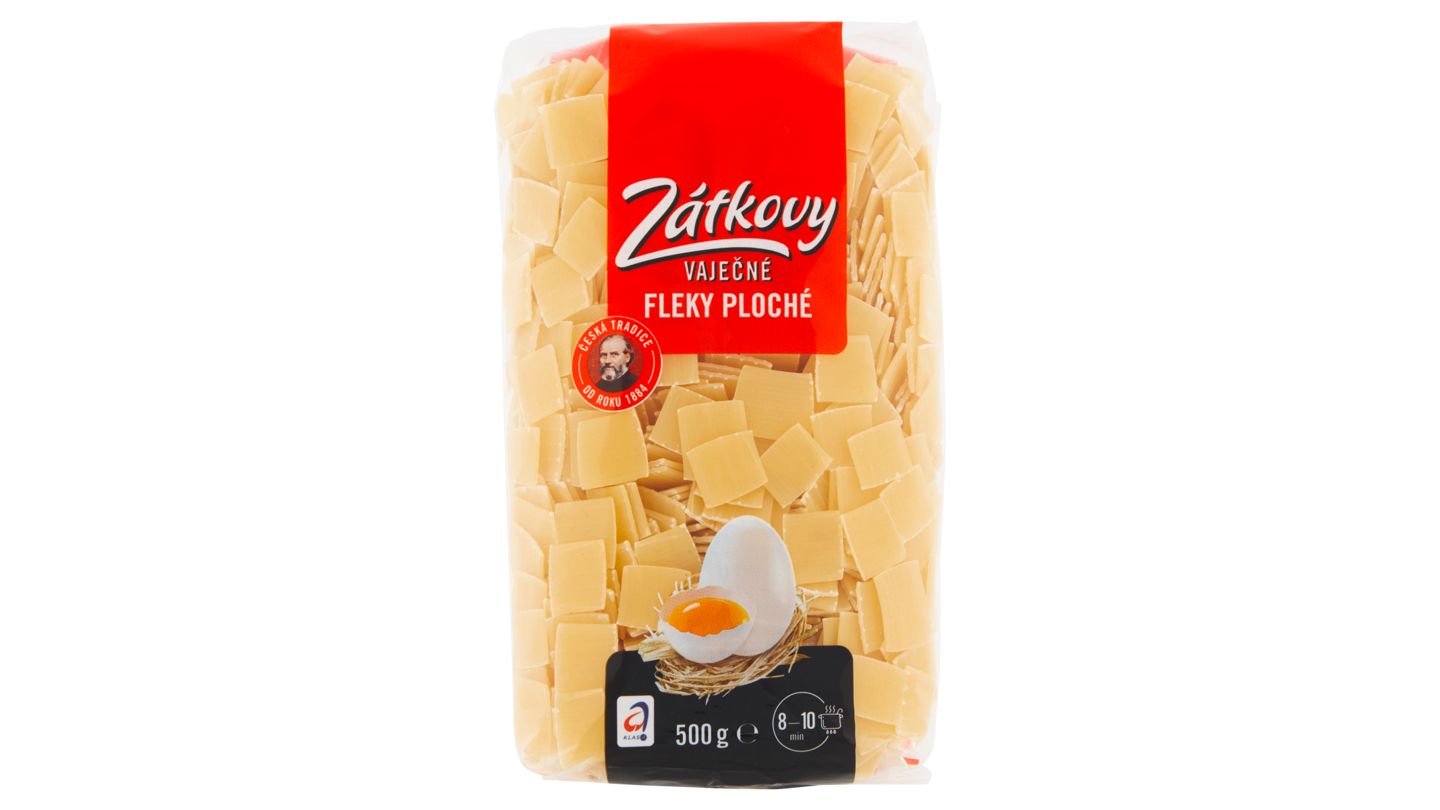 Zátkovy Vaječné Fleky ploché 500g
