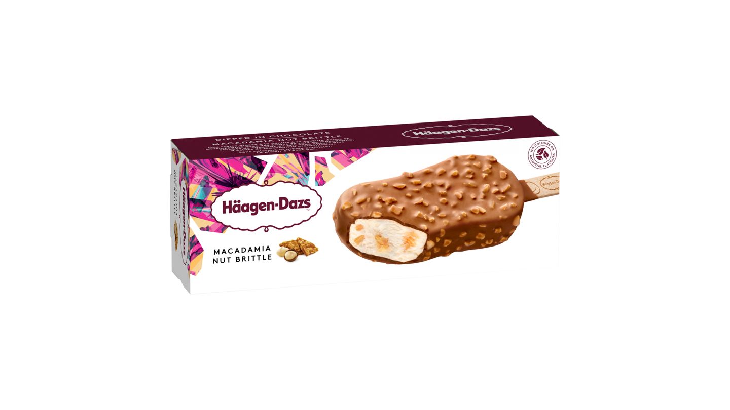 Häagen-Dazs Vanilková zmrzlina smetanová s karamelizovanými makadamovými ořechy 80ml